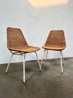 Tweetal Vintage Rotan Stoelen, Dirk Van Sliedregt, 1960's, Ophalen, Gebruikt, Twee, Onbekend