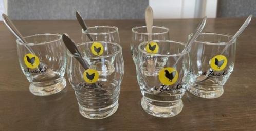Advocaatglaasjes Zwarte Kip, Verzamelen, Glas en Borrelglaasjes, Zo goed als nieuw, Overige typen, Ophalen of Verzenden