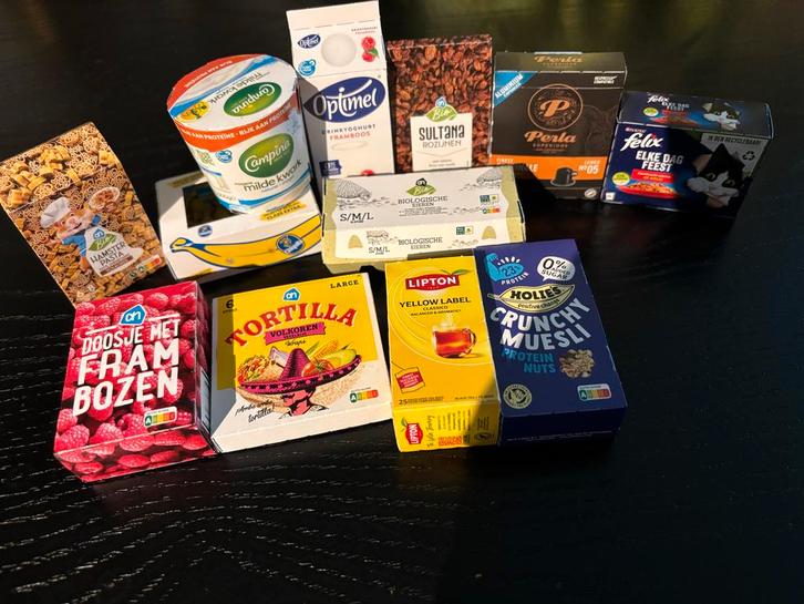 Set 2 Miniatuur Supermarkt Artikelen Collectie, Verzamelen, Speelgoed, Zo goed als nieuw, Ophalen of Verzenden