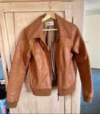 Only Leren Jas Cognac Maat L, Kleding | Dames, Jassen | Zomer, Ophalen, Gedragen, Maat 42/44 (L), Bruin