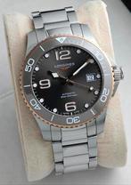 Longines HydroConquest 39mm Grijs Keramisch - Full Set 2023, Overige merken, Staal, Staal, Polshorloge
