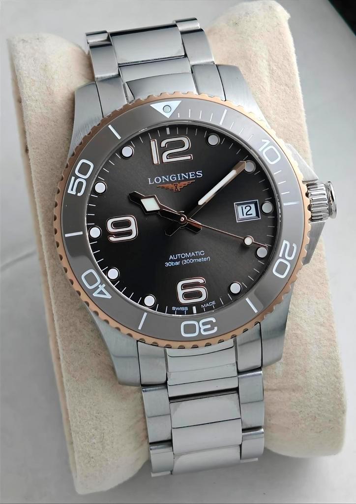 Longines HydroConquest 39mm Grijs Keramisch - Full Set 2023, Sieraden, Tassen en Uiterlijk, Horloges | Heren, Zo goed als nieuw