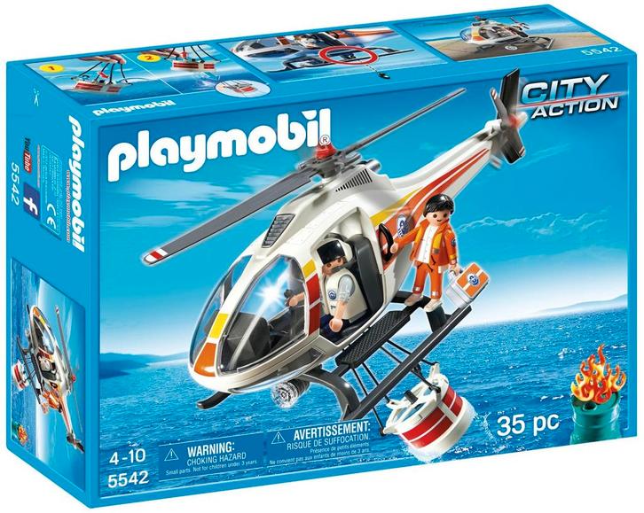 Playmobil 5542 Brandbestrijdings Helikopter - NIEUW in Doos!, Kinderen en Baby's, Speelgoed | Playmobil, Nieuw, Complete set, Ophalen of Verzenden