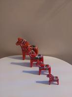 Dalarna, Dala paarden Zweden een prachtige set van 4, Ophalen of Verzenden