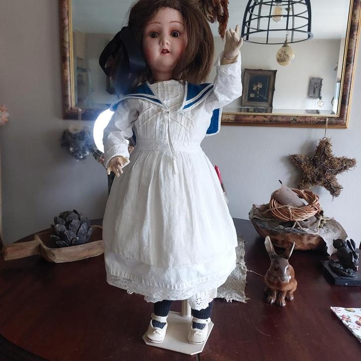 Zeer mooie antieke pop., Verzamelen, Poppen, Gebruikt, Pop, Ophalen of Verzenden