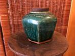 Chinese Turquoise Groen Geglazuurde Shiwan Gemberpot., Antiek en Kunst, Ophalen of Verzenden