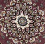 Vintage oosters rond vloerkleed oud roze wol 50x50cm, Huis en Inrichting, Stoffering | Tapijten en Kleden, Gebruikt, 50 tot 100 cm