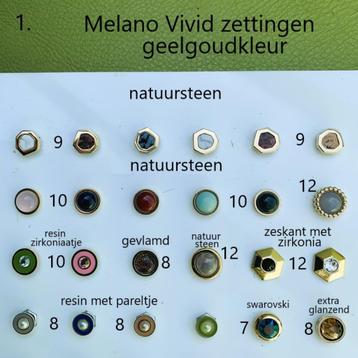 NIEUW:Melano Vivid Zettingen+Ringen+Armbanden+Ketting+Oorbel beschikbaar voor biedingen