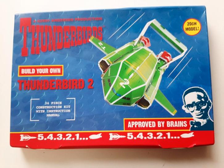 Thunderbirds Kartonnen Bouwpakket - Thunderbird 2, Hobby en Vrije tijd, Modelbouw | Auto's en Voertuigen, Ophalen of Verzenden
