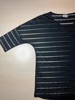 Dames Top, mt XL, zwart/doorschijnend gestreept, Zwart, Ophalen of Verzenden, Zo goed als nieuw, Korte mouw