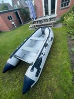 Rubberboot + Johnson 6pk buitenboordmotor (incl. 11L tank), Watersport en Boten, Aluminium, Zo goed als nieuw, Benzine, Minder dan 70 pk