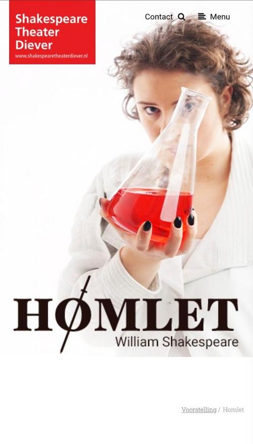 4 kaarten Hømlet op 4 juli in Shakespearetheater, Tickets en Kaartjes, Theater | Toneel, Dans en Opera, Drie personen of meer