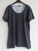 Gerry Weber t-shirt donkerblauw met witte stippen maat 40, Kleding | Dames, T-shirts, Maat 38/40 (M), Blauw, Ophalen of Verzenden