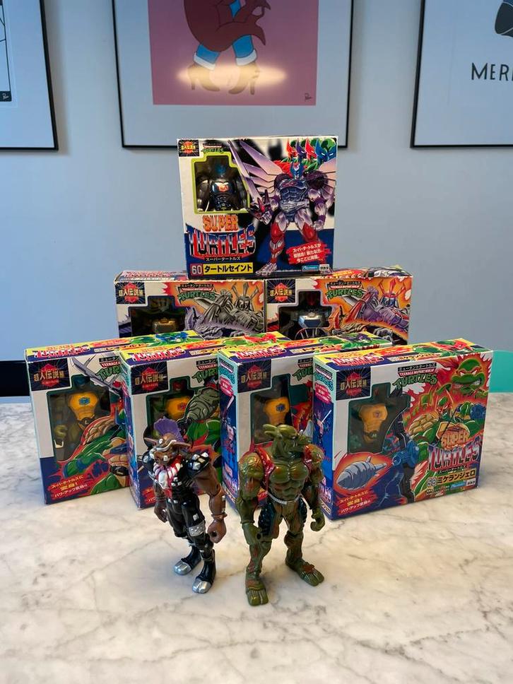 TMNT Super Turtles uit Japan - volledige set!, Verzamelen, Speelgoed, Gebruikt, Ophalen of Verzenden
