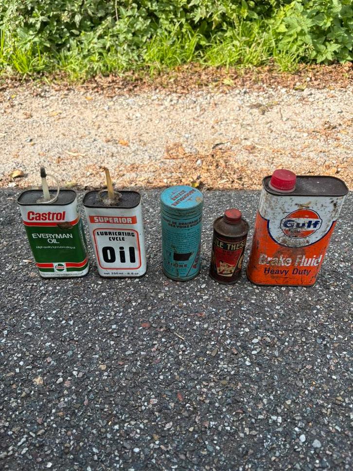 Oliespuitjes handyoil blikjes aangeboden 10 stuks, Verzamelen, Merken en Reclamevoorwerpen, Zo goed als nieuw, Verpakking, Verzenden