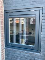 Houten uitzetraam, afm.: 104x102cm, RAL7021, Doe-het-zelf en Verbouw, Kozijnen en Schuifpuien, 75 tot 150 cm, Raamkozijn, Ophalen of Verzenden