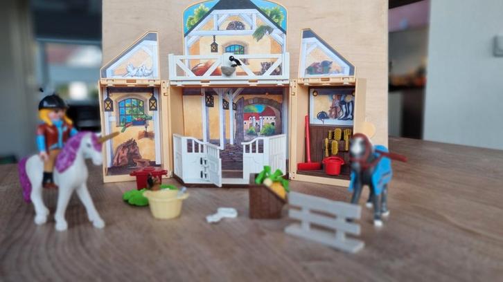 Playmobil 5418 Paardenstal, Kinderen en Baby's, Speelgoed | Playmobil, Zo goed als nieuw, Ophalen of Verzenden