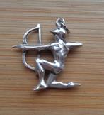 zilveren hanger boogschutter [907], Overige voorstellingen, Verzenden, Zo goed als nieuw, Zilver