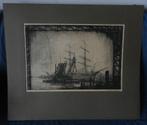Grote ets Haven Rotterdam Gerrit van Duffelen hxb 37,4x54,7, Antiek en Kunst, Kunst | Etsen en Gravures, Ophalen of Verzenden