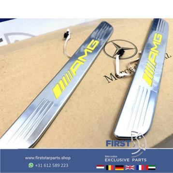 63 AMG INSTAP LIJSTEN GEEL W205 W253 W213 C63 E63 GLC63 AMG  beschikbaar voor biedingen