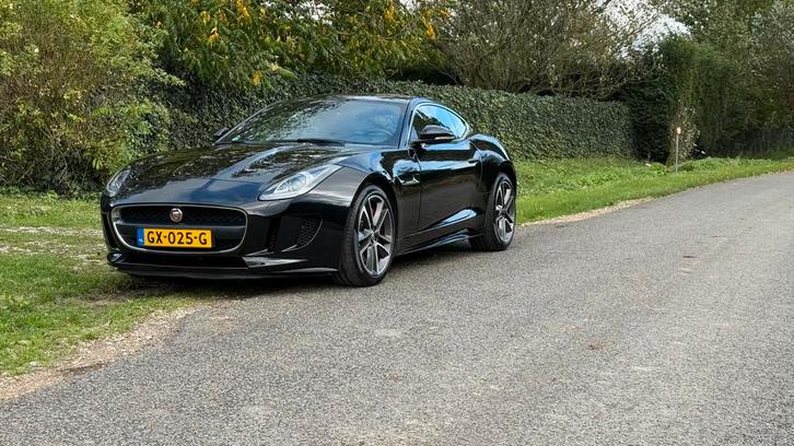F-type 3.0 V6 SC Coupe 2015 Zwart, Auto's, Jaguar, Particulier, F-type, Achteruitrijcamera, Airconditioning, Alarm, Bluetooth