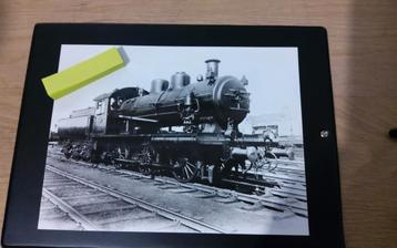 Oude foto  van een Stoomtrein beschikbaar voor biedingen