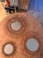Rotan spiegels, Huis en Inrichting, Woonaccessoires | Spiegels, Minder dan 50 cm, Ophalen of Verzenden, Zo goed als nieuw, Minder dan 100 cm
