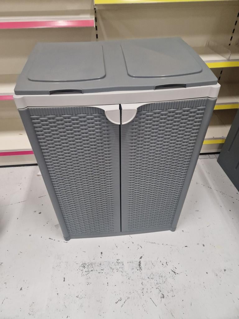 vidaxl prullenbak met 2 deuren 65x45x88cm, Ophalen of Verzenden, Minder dan 50 cm, Vidaxl, Vidaxl