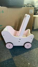 Houten poppenwagen, Kinderen en Baby's, Speelgoed | Houten speelgoed, Ophalen of Verzenden, Zo goed als nieuw