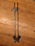 2 antieke zilveren Japanse theelepels, Ophalen of Verzenden