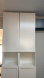 2x Veel gebruikte ikea billy kast met ieder 2 olsbo deurtjes, Huis en Inrichting, Ophalen, Minder dan 50 cm, Gebruikt, 200 cm of meer