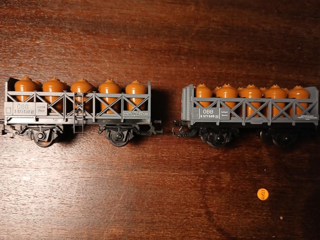 Kleinbahn ÖBB zuurstofwagons H0, Ophalen of Verzenden, Gelijkstroom of Wisselstroom, Wagon, Overige merken