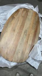 Eettafelblad Luna - 160x100 cm - Mangohout - Zonder poten, Japandi, Gebruikt, 150 tot 200 cm, Vier personen