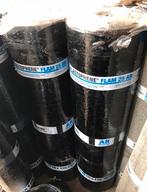 Dakbedekking / Dakleer rollen --> €2,- p/m2, Ophalen, Overige materialen, Gebruikt, Zwart