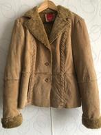 Korte jas suede/faux fur ESPRIT 40-42, Bruin, Maat 42/44 (L), Ophalen of Verzenden, Gedragen