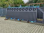 Woodlook schuifpoort nieuw model: 400x150cm zwart compleet!, Met poort, Overige typen, Nieuw, Ophalen of Verzenden