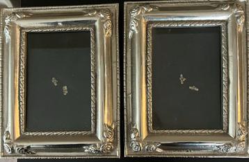 2 Zilverkleurige Fotolijstjes 16x13 cm beschikbaar voor biedingen