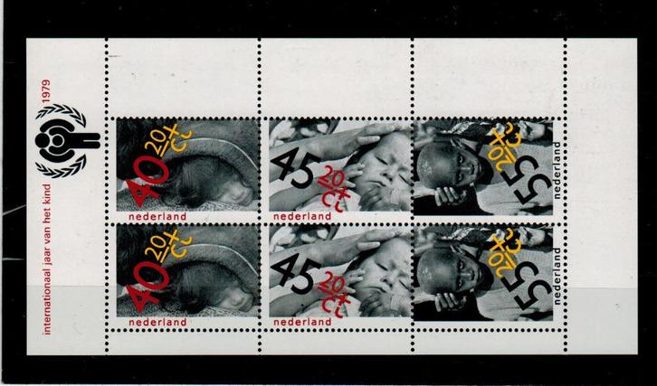 1190 Blok Kinderzegels 1979 Postfris, Postzegels en Munten, Postzegels | Nederland, Postfris, Na 1940, Verzenden