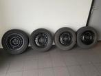 Winterbanden met stalen velgen 15 inch 195/65, Auto diversen, Wieldoppen, Ophalen