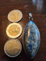 925 Zilveren Hanger met Afghaanse Lapiz Lazulli, Ophalen of Verzenden, Zilver, Zilver