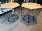 Set van 2 Bijzettafeltjes, Huis en Inrichting, Tafels | Bijzettafels, Minder dan 45 cm, Minder dan 55 cm, Gebruikt, Ophalen of Verzenden