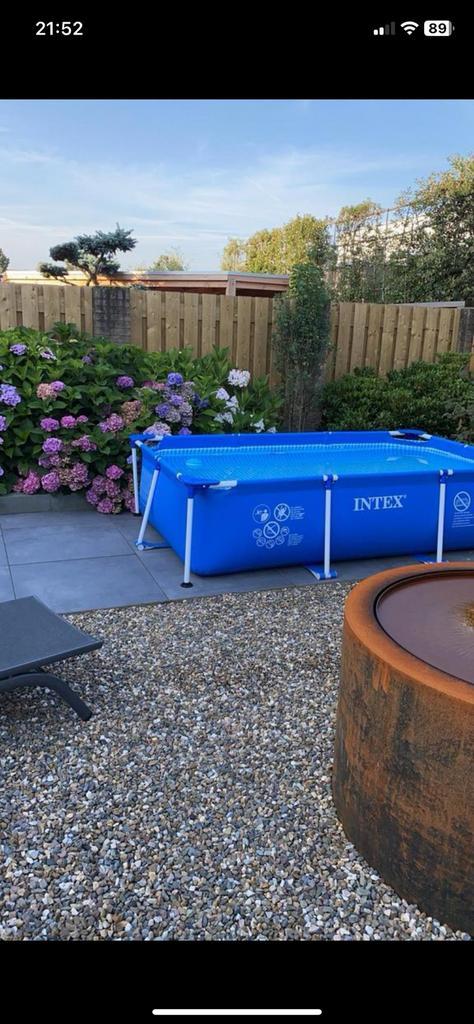 Intex zwembad 260 x 160 rechthoekig, 65 cm hoog, Tuin en Terras, Zwembaden, Gebruikt, Opzetzwembad, Minder dan 80 cm, 200 tot 400 cm