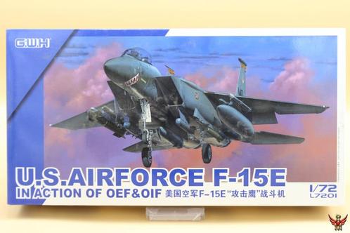 Great Wall Hobby 1/72 US Airforce F-15E Strike Eagle in Acti, Hobby en Vrije tijd, Modelbouw | Vliegtuigen en Helikopters, Nieuw