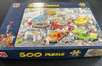 Jan van Haasteren - In de Autospuiterij - 500 stukjes, Ophalen of Verzenden, 500 t/m 1500 stukjes, Zo goed als nieuw, Legpuzzel