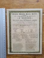 reclame Pamflet Bazaar 1884 Antiek, Zo goed als nieuw, Voor 1940, Prent, Buitenland