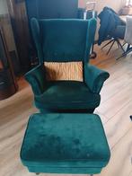 Ikea djuparp stoel met poef., Ophalen, Zo goed als nieuw, 75 tot 100 cm, 50 tot 75 cm
