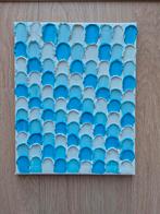 Blauwe Drupjes Textuur Kunst, Ophalen of Verzenden, Nieuw, Overig