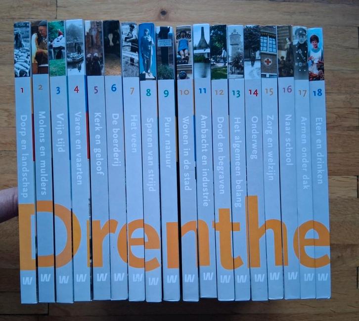 18 delen Drenthe toen en nu Geschiedenis in woord en beeld, Boeken, Geschiedenis | Stad en Regio, Zo goed als nieuw, Ophalen of Verzenden