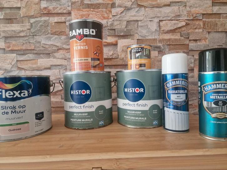 Verf Assortiment - Nieuw & Ongeopend, Doe-het-zelf en Verbouw, Verf, Beits en Lak, Nieuw, Verf, Minder dan 5 liter, Overige kleuren