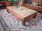 Teakhout salontafel, Huis en Inrichting, Ophalen, Gebruikt, 100 tot 150 cm, Teakhout